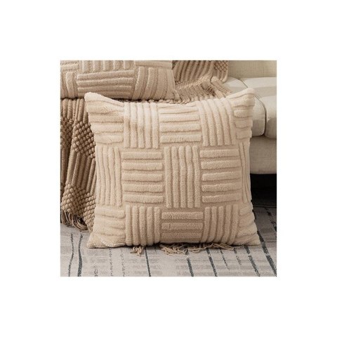Poszewka na poduszkę dekoracyjna 45 x 45cm puchata PLECIONKA POD151 Poszewka na poduszkę dekoracyjna 45 x 45cm puchata PLECIONKA POD151