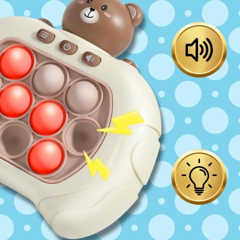 ELEKTRONICZNA GRA ZRĘCZNOŚCIOWA POP IT ANTYSTRESOWA DLA DZIECI I DOROSŁYCH MIŚ