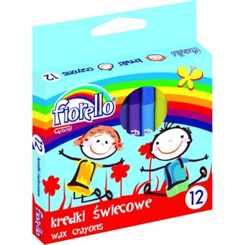 KREDKI ŚWIECOWE 12 KOLORÓW FIORELLO KREDKI ŚWIECOWE 12 KOLORÓW FIORELLO