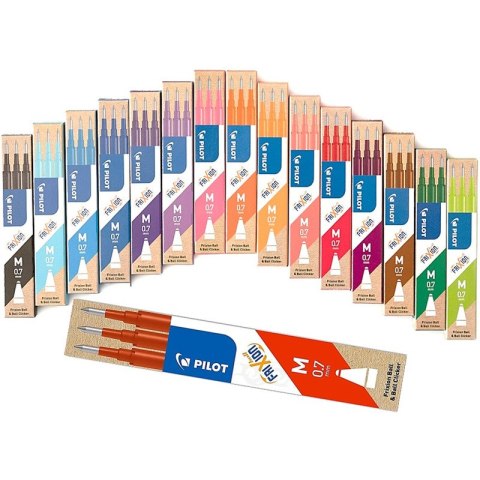 Wkłady wymazywalne Pilot Frixion M 0.7mm, KORALOWY Wkłady wymazywalne Pilot Frixion M 0.7mm, KORALOWY