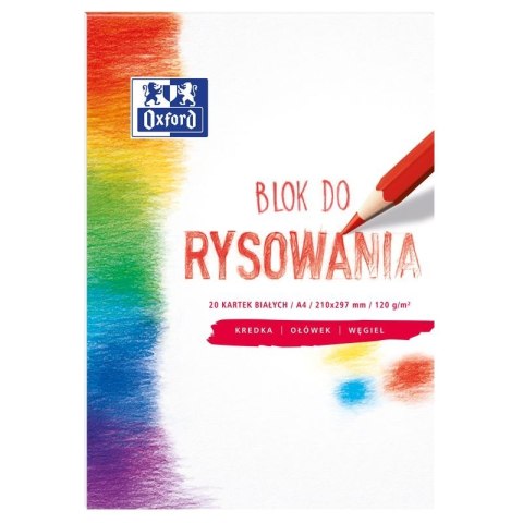 Blok rysunkowy Oxford A4/20k biały Blok rysunkowy Oxford A4/20k biały