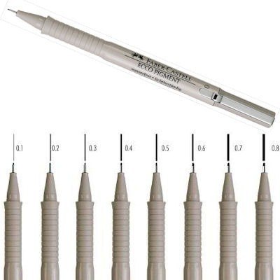 CIENKOPIS FABER-CASTELL ECCO 0.1MM CZARNY, CZARNY CIENKOPIS FABER-CASTELL ECCO 0.1MM CZARNY, CZARNY