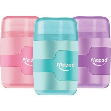 Temperówka z gumką Maped Connect Pastel 2 otwory Temperówka z gumką Maped Connect Pastel 2 otwory
