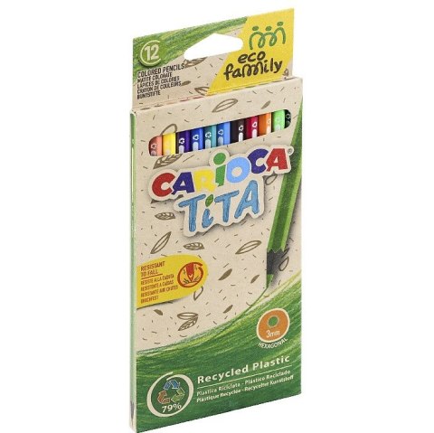 Kredki ołówkowe Carioca Tita 12 kolorów Kredki ołówkowe Carioca Tita 12 kolorów