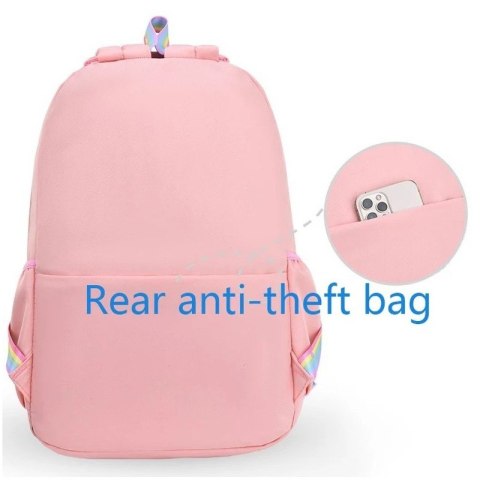 Plecak RAINBOW sweet szkolny uniwersalny kieszonki, odblaski PL160R Plecak RAINBOW sweet szkolny uniwersalny kieszonki, odblaski PL160R