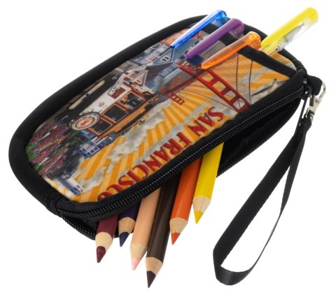 Etui kolorowe-piórnik/portmonetka dla dzieci - Loren