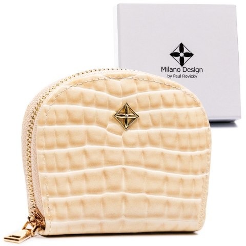 Mała portmonetka damska na zamek - Milano Design Mała portmonetka damska na zamek - Milano Design