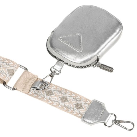 Listonoszka damska ze skóry ekologicznej z odpinaną portmonetką - Rovicky