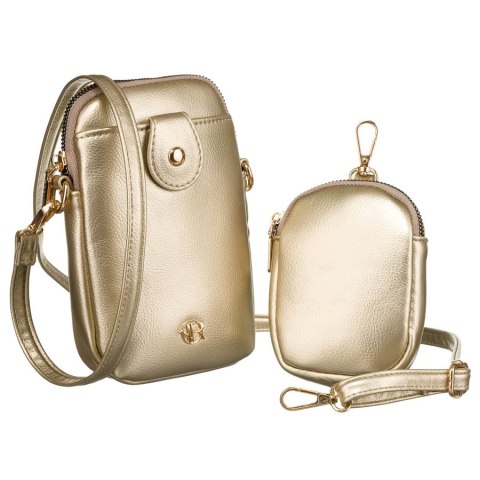 Mini torebka damska z dodatkową portmonetką ze skóry ekologicznej - Rovicky Mini torebka damska z dodatkową portmonetką ze skóry ekologicznej - Rovicky