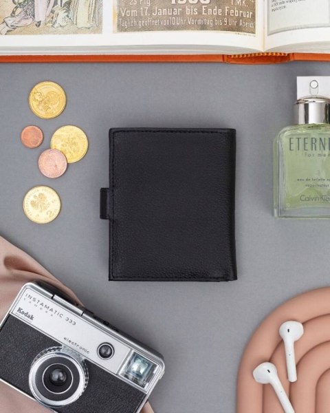 Skórzany portfel męski z systemem RFID - 4U Cavaldi Skórzany portfel męski z systemem RFID - 4U Cavaldi