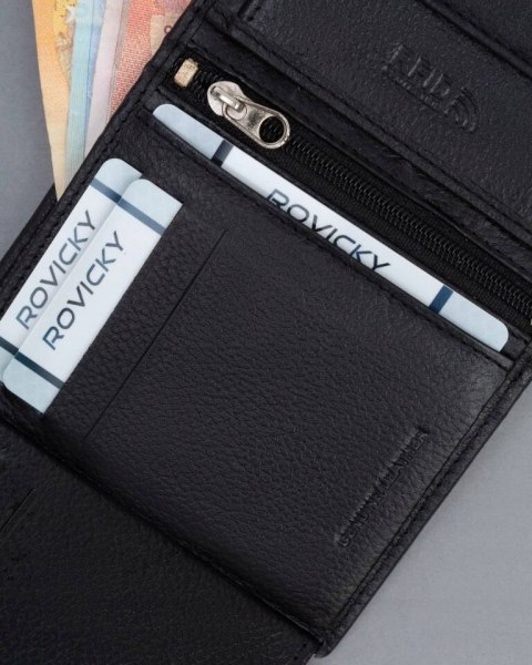 Skórzany portfel męski z systemem RFID - 4U Cavaldi Skórzany portfel męski z systemem RFID - 4U Cavaldi