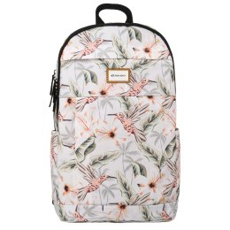 Klasyczny, damski plecak z poliestru w roślinny wzór - Rovicky