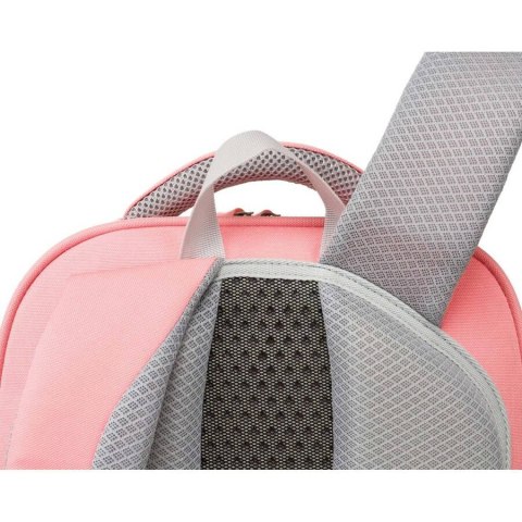 Różowy plecak szkolny z oddychającego poliestru - Peterson