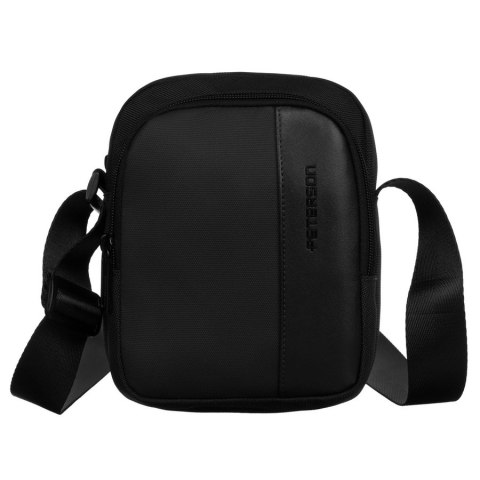 Czarna, mała listonoszka męska z cordury - Peterson