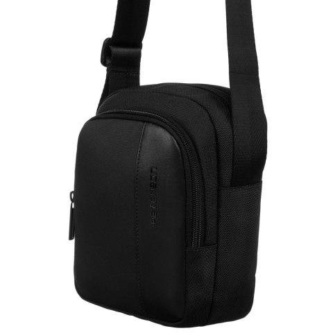 Czarna, mała listonoszka męska z cordury - Peterson