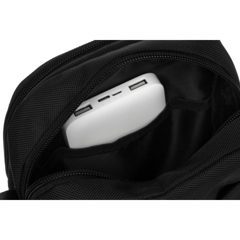 Czarna, mała listonoszka męska z cordury - Peterson