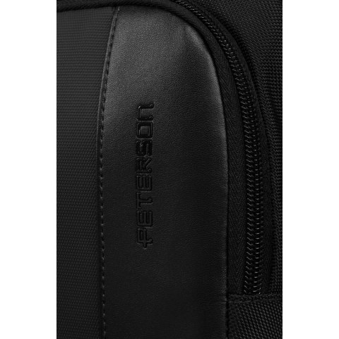 Czarna, mała listonoszka męska z cordury - Peterson