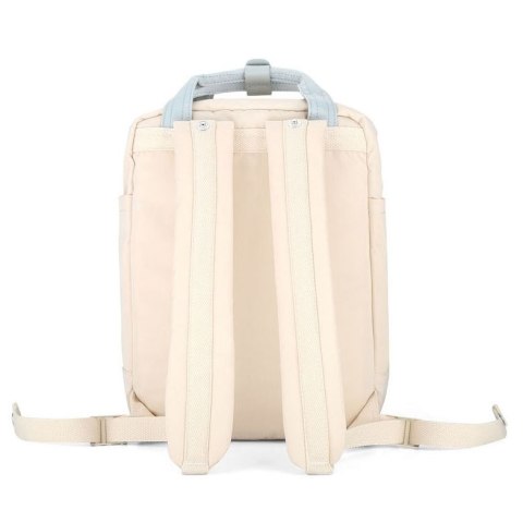 Beżowo-zielony, wodoodporny plecak miejski z miejscem na laptopa - Himawari