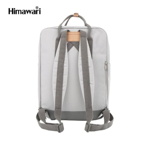Szary, praktyczny plecak damski zamykany suwakiem - Himawari Szary, praktyczny plecak damski zamykany suwakiem - Himawari
