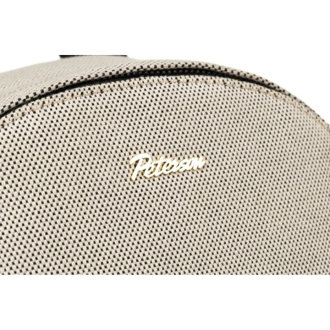 Duży, miejski plecak damski w beżowym kolorze płótno canvas - Peterson Duży, miejski plecak damski w beżowym kolorze płótno canvas - Peterson