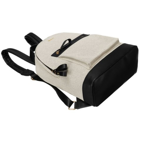 Duży, miejski plecak damski w beżowym kolorze płótno canvas - Peterson Duży, miejski plecak damski w beżowym kolorze płótno canvas - Peterson