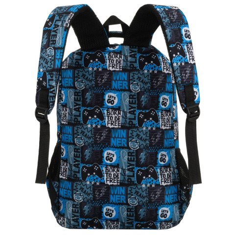 Szkolny plecak młodzieżowy z poliestru w gamingowy wzór - Peterson