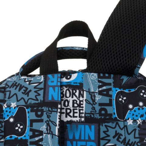 Szkolny plecak młodzieżowy z poliestru w gamingowy wzór - Peterson