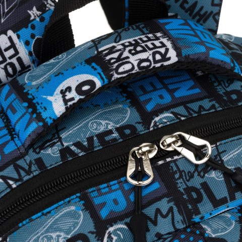 Szkolny plecak młodzieżowy z poliestru w gamingowy wzór - Peterson