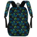 Szkolny plecak z poliestru pokryty wzorem w deskorolki - Peterson