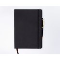 Czarny notes w twardej oprawie formacie B5 zadrukowany w linie - Peterson