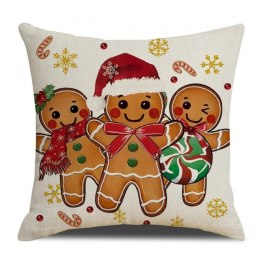 Poszewka na poduszkę 45 x 45 cm motyw świąteczny BOHO POD248