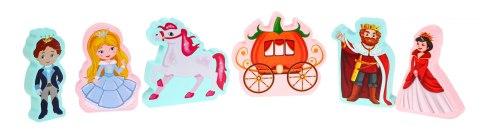 Zestaw drewnianych klocków dla dziewczynek "Księżniczka w zamku" + sorter kształtów Zestaw drewnianych klocków dla dziewczynek "Księżniczka w zamku" + sorter kształtów